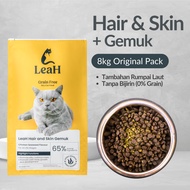 LeaH 8kg Hair and Skin Gemuk Makanan Kucing Tanpa Bijirin Grain Free Premium Dry Cat Food BSH 无谷猫粮