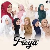 INSTANT SARUNG FREYA - HQ MOSSCREPE PREMIUM - IRONLESS & STRETCHABLE HEEJAB OF MUSLIMAH