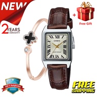 （สิงค้าขายดี）คาสิโอCasio นาฬิกาผู้หญิง สายสเตนเลส เลื่อนปรับระดับเองได้ รุ่น LTP-V007L-7B จัดส่งพร้อ