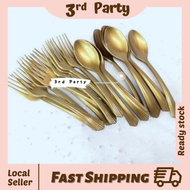 Disposable Plastic Spoon Fork Gold Birthday Party Wedding Tableware Disposable Spoon Disposable Fork