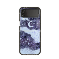 CASETiFY Inky night sky Hard Case Samsung Galaxy Z Flip 6 / Flip 5 / Flip 4 / Flip 3 Clear Acrylic P