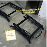 [ Pharos ] Sscus Semi bucket Seat Base Slider Railing Tapak (nyatakan model kereta dlm msg)