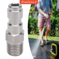 [Amleso1] Pressure Washer Adapter 1/4 Thread Fitting Sturdy Pipe Joint Multipurpose Garden