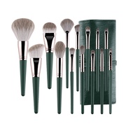Bộ cọ trang điểm MAANGE 14 cây mềm mại với Túi đựng cọ trang điểm da 1340