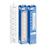 飛利浦 Philips CHP4757WB 獨立開關USB電拖板 3米 5位拖板 香港行貨