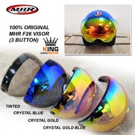 MHR F26 VISOR 3 BUTTON 100% ORIGINAL- SGV 99 / MHR HALF / MAGNUM M8 / MS88