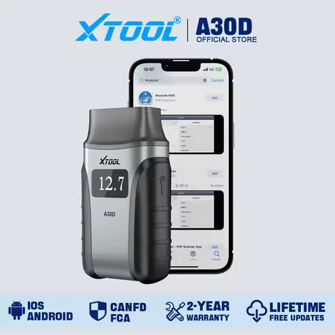 XTOOL Anyscan A30D All System Car Diagnostic Tools OBD2 Bluetooth Scanner 19 Resets Code Reader CAN 