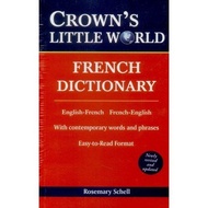 CROWN'S LITTLE WORLD FRENCH DICTIONARY NEWLY REVISED  ENGLISH - FRENCH / FRENCH - ENGLISH)