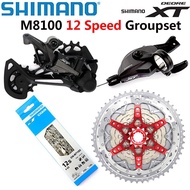 SHIMANO DEORE XT M8100 Groupset MTB Mountain Bike 12 Speed SL+RD+CSMZ901 11-51T Cassette Sprocket M8100 shifter Rear Der