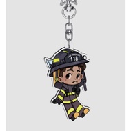 Eddie Diaz 911 Acrylic Keychain