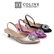 TRUSTED COLINE CLN739 Heels Sparkly Slingback Shoes 5cm C1141