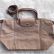 Longchamp Cuir Medium Grege