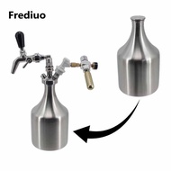 [Lzdyqmy2] 304 Stainless Steel Beer Growler,Professional,Portable Home Brew Accessories 2 L for Komb