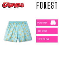 Forest Seluar Dalam Perempuan | Forest x Garfield Ladies 100% Cotton Boxer Short (1pc) - GLD0033X