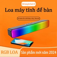 Loa bluetooth không dây Soundbar LED RGB Pro âm thanh vòm 3D sống động sắc nét-Đặc Biệt Dùng Cho Máy