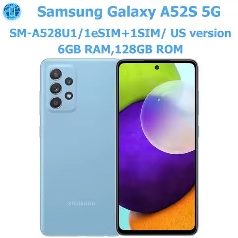 Samsung Galaxy A52S 5G Android Smartphone 6.5-inch US Version 6GB RAM 128GB Samsung Smartphone 64MP 