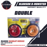 DMONSTER DOUBLE SOUND CAR Horn Motorcycle Horn 5 STARS VERY HARD Motorcycle Bell 12V DC 435+335 HZ 1