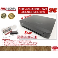 HIKVISION 5MP 4 CHANNEL DVR - HD TVI DVR RECORDER (iDS-7204HUHI-M1/E)