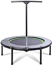 Home Office Outdoor Sports Adult Children Bounce Trampoline 48Trampoline with Adjustable Handle Bar Fitness Trampoline Bungee Rebounder Jumping Cardio Trainer Workout for Adults or Kids (Blue (Color