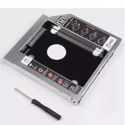 12.7mm SATA 2nd Hard Drive HDD SSD Optical bay Caddy Frame for HP Pavilion G62 CQ50 G62-234dx G62-b4