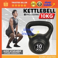 Vinyl KettleBell 10 Kg Weight Lifting Beginner Kettlebell PVC Coating