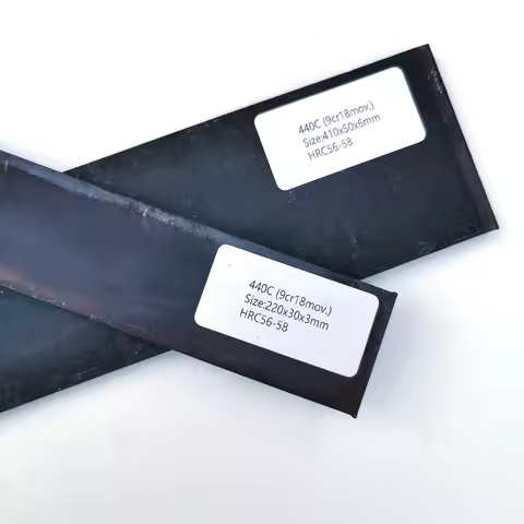 1Piece 9Cr18Mov. (440C) Stainless Blade Steel Knife blade blank knife making steel DIY knife bar bla