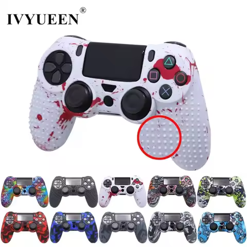 IVYUEEN Anti Slip Silicone Protective Skin Case for Sony Dualshock 4 PS4 DS4 Pro Slim Controller Cov