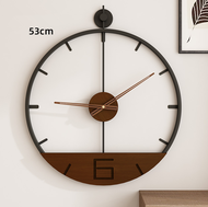 Minimalist Nordic Series Retro Clock Iron Art Hot Sale Morden Home Living Room Clocks Simple and Fas