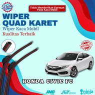 HONDA Car Wiper Civic FC Frameless Quad Blade 4-Layer Rubber Wiper 1 SET RightKiri