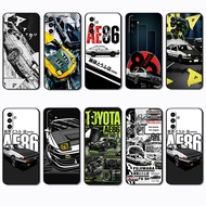 for 3c Samsung A07 A17 A56 A36 A26 S25 Fe Edge S25 Plus Ultra NS62 toyota ae86 Fashionable soft blac