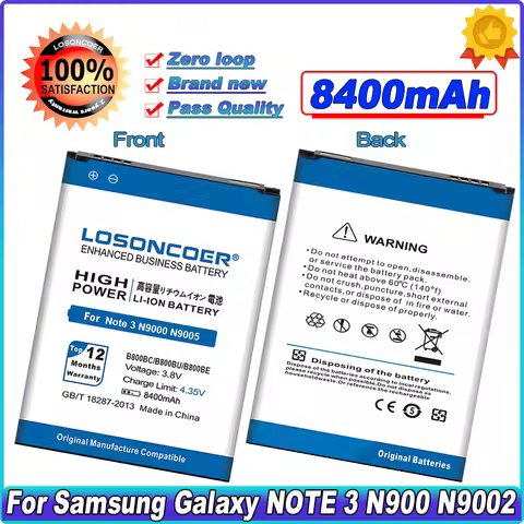 8400mAh B800BC/U/E For Samsung Galaxy Note 3 III N9009 N9002 Note3 N9000 N9005 N900A N900 N9008 N900