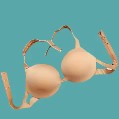 Dancer Belly Dancer Handmade Imported Egyptian Cup Skin Flesh Color With Underwire Gathered Nude Per