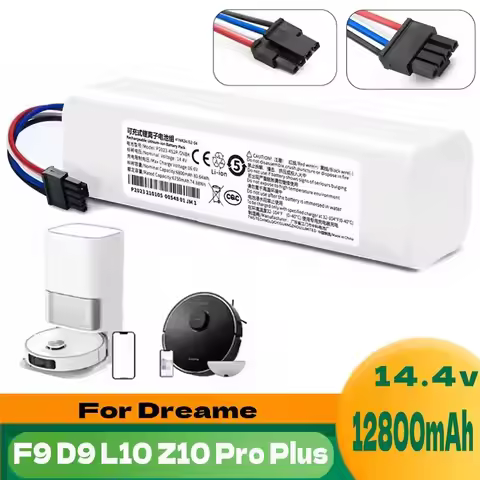 14.4V 9800mAh Li-Ion Replacement Battery for Dreame D9 F9 L10, D9 Pro, D9 MAX, D10 Plus, D10s, L10s 