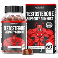 Testosterone Booster For Men Gummies (60 Count) Testosterone Supplement for Men - Male Enhancing Sup