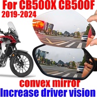 Y Accessories For Honda CB500X CB500F CB500 CB 500 x F Convex Rearview Mirror Side Vision Lens