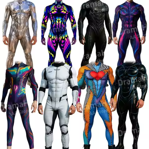 Halloween Cosplay Bodysuit Cyberpunk Suits Future Armor Robot Cosplay Costumes Role Outfit Jumpsuit 