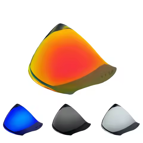 Thunder 3 Jet Helmet Visor for MT Thunder 3 SV Jet V19 Helmet Visor goggles plating silver golden Re