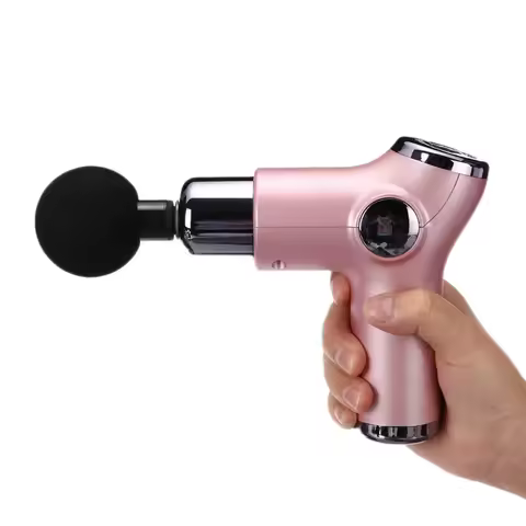 Charging Fascia Gun Mini Massage Gun 4 Heads Vibrating Massage Machine Muscle Relaxation Neck Back P