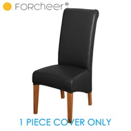 FORCHEER L Size 100% Waterproof  PU Chair Cover Leather Dining Chair Cover Stretch Chair Covers for 