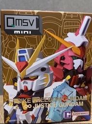 QMSV mini Strike Freedom &amp; Justice Gundam 1号 雙槍加盾款 3 号正義