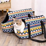 Cross-Border New Style Retro Pet Bag Factory Direct Supply Pet Outing Cross-body Shoulder Bag Outdoo