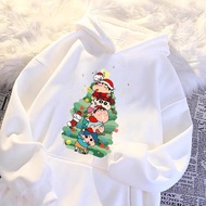 2026 Hot New Arrival Hoodie: Anime Cartoon Colored Pencils Shin-Chan Print Hoodie Oversized Teenager