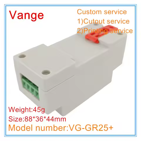 terminal block junction box 88*36*44mm ABS plastic enclosure din rail outlet box