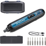 Dongcheng Mini Cordless Screwdriver, 4V Small Cordless Screwdriver, 2,000mAh Lithium Ion Electric Sc