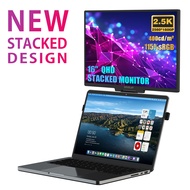 ZEUSLAP 16" Floatable Stacked Portable Monitor QHD 2560*1600P 400Nits 16:10 IPS Panel for Laptop Not