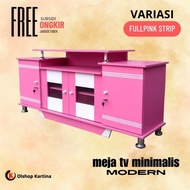 Meja tv led / tabung 32- 43 inch Rak minimalis modern murah Terbaru Bufet Serbaguna color full [ Kar