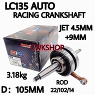 S1R CRANKSHAFT LC135 RACING CRANKSHAFT JET 4.5MM CRANKSHAFT LC135 S1R