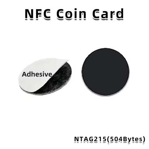 Black Ntag 215 Tags NFC Phone Available RFID Stickers Adhesive Label NFC Ntag215 Self-adhesive Tag 1