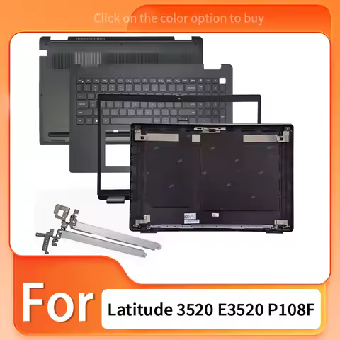 Black New For Latitude 3520 E3520 P108F LCD Back Cover 04Y37V Front Bezel Palrmest Lower Bottom Case
