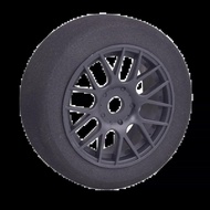 for 1/8 4pcs 1/8 4WD Nitro Off Sponge Tires Flat RunWheel Rim 17mm Hex  RV Racing Flat Run S86E Hong